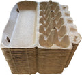 Natural Pulp Egg Cartons Securely Holds One Dozen Eggs or Use for Crafting or Sell Your Large Eggs (12)