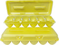 Cackle Hatchery Foam Egg Cartons for Chicken Eggs Holds 1 Dozen Eggs (Yellow, 15pk)