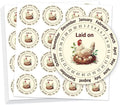 320 Pcs Egg Carton Labels, 2 Inch Round Farm Fresh Lain on Sticker PET Adhesive Egg Packaging Sticker for Box Container Carton Farm Supplies