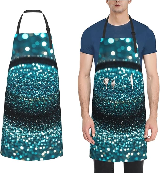 Waterproof Apron Adjustable Bib for Women Men Tractor farm Cooking Aprons Chef Bibs with 2 Pocket