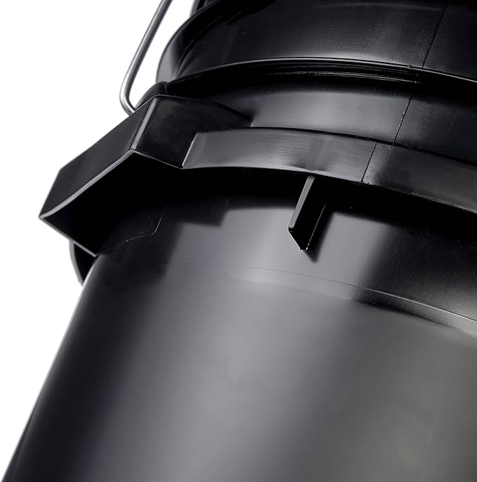 Hudson Exchange Premium 7 Gallon Bucket, HDPE, Black