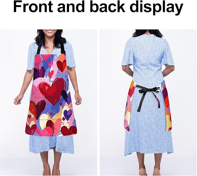 Apron Adjustable Waterproof with Two Deep Pockets Wowen men for Summer BBQ Pool Parties & Resorts