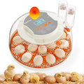 18 Egg Incubator, 2 Egg Trays, Automatic Egg Turning with Auto Stop, Humidity Control, Adjustable Incubation Day & Period, Auto Water Refill, for Chicken, Quail, Duck & Turkey Eggs, APDOE HatchPro 18