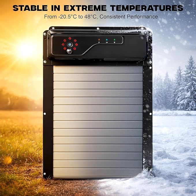 Waterproof Automatic Chicken Coop Door with Camera, Remote - Solar Chicken Coop Door Battery Powered with Night Vision Motion Sensor - Predator Protected Safety Mechanism Automatic Gate Opener
