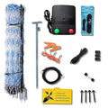Starkline 42" x 164' Standard Electric Poultry Netting Kit with A/C Energizer (11/42/3) Electric Chicken Fence Kit for Backyards, Homesteads, and on Farms and Ranches