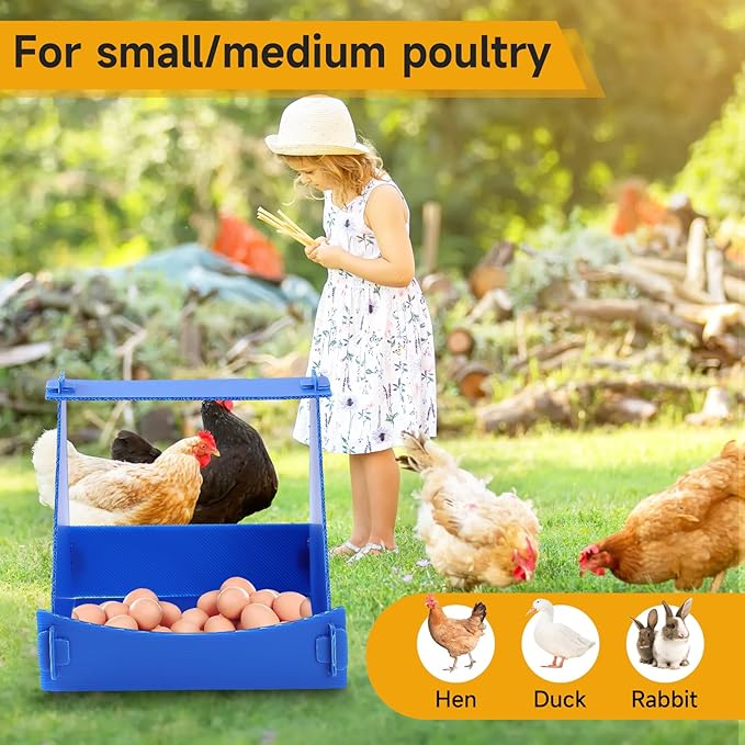 Felmis Chicken Nesting Box,Chicken Nesting Boxes for Laying Eggs, Big Duty Laying Nest Box for Hens, Duck and Poultry, 4 Pack