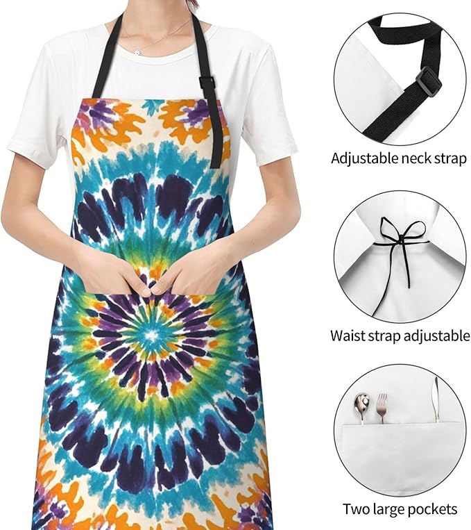 Waterproof Apron Adjustable Bib for Women Men Tractor farm Cooking Aprons Chef Bibs with 2 Pocket