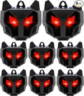 8 Pack Solar Predator Deterrent Lights,Nocturnal Animal Repeller with Red Flashing LED,Waterproof Coyote Deterrent Devices for Chicken Coops,Garden & Yard - Protects Against Fox,Raccoon,Skunk,Deer