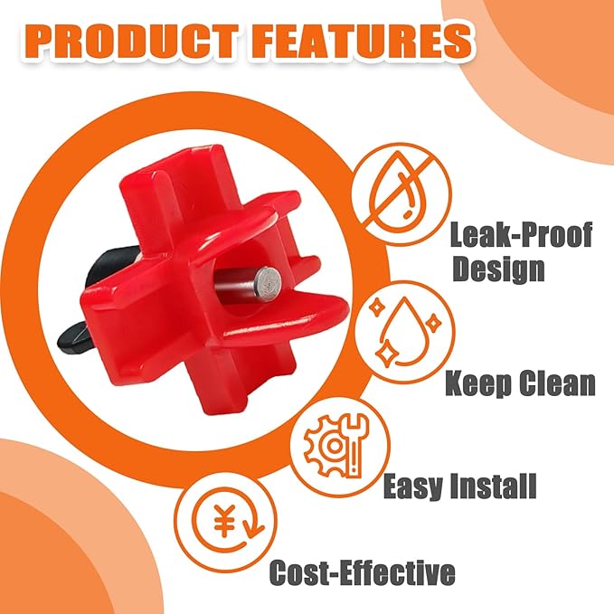 30 Pack Horizontal Chicken Waterer Nipples,Leakproof Chicken Nipple Water for Poultry Coop, Durable ABS Plastic & Stainless Steel, Water Saving Design,with Drill Bits