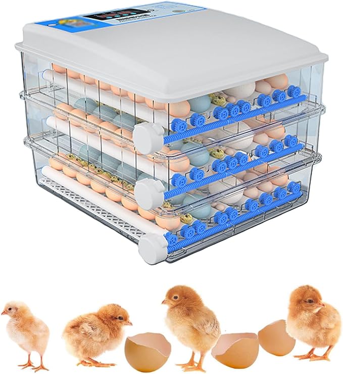 Egg Incubator Chicken Incubators for Hatching Eggs with Automatic Temperature and Humidity Control, Chick Brooder, Incubator Box Kit,36Eggs,176Eggs