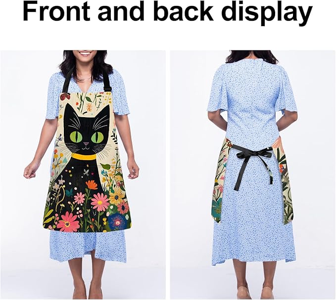 Apron Adjustable Waterproof with Two Deep Pockets Wowen men for Summer BBQ Pool Parties & Resorts