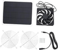 Totority 1set Solar Powered Fan for Chicken Coop and Small Ventilation for Greenhouses and Outdoor Spaces
