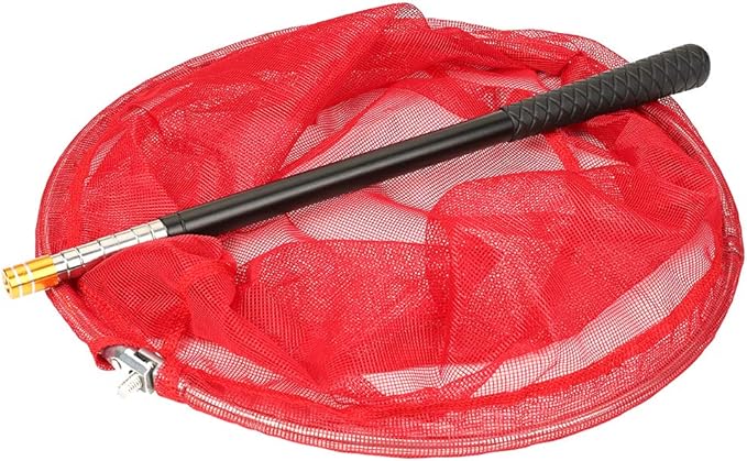 RESTCLOUD Bait Net and Fishing Landing Net with Telescoping Pole Handle Extends to 59 inches