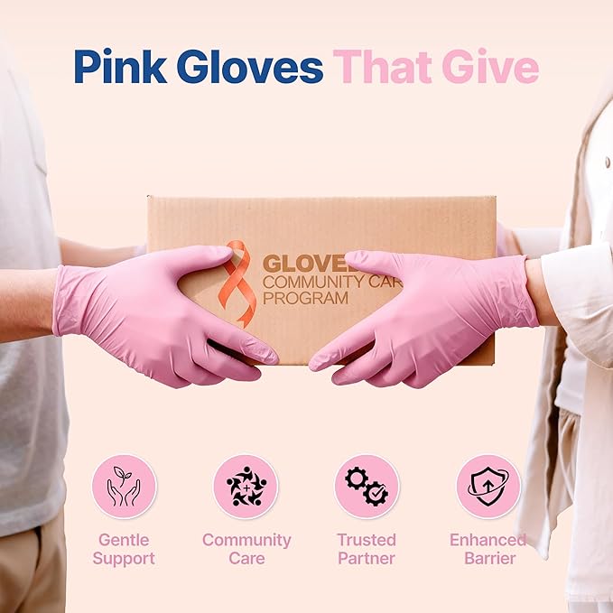 Schneider Nitrile Exam Gloves, 4-mil Medical Gloves Disposable Latex Free, Powder Free, Food Safe Glove for Examination