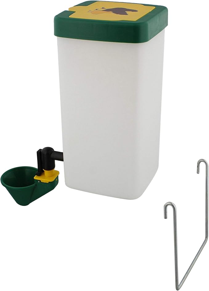 Rural365 Automatic Chicken Waterer System - 1L Green Poultry Watering Cup for Indoor Outdoor Pet Water Dispenser