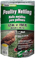 YARDGARD – 1 Inch Twsited Mesh Wire Fence – 12 Inches by 150 Feet – 20 Gauge Galvanized Steel – for Poultry Netting | Rabbit Fencing | Garden Protection and Plant Support