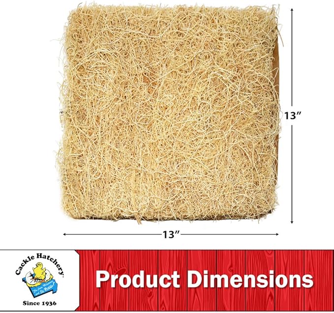 Cackle Hatchery Laying Hen Nest Box Pads Made in USA from Sustainable Aspen Exceslior - 13x13 Nesting Box Liners (10 Pack)