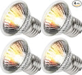 4-Pack 25W UVA Bulbs, Fit E26 Heat Reptile Lamp, Light Turtle Heat Lamp for Reptiles and Amphibian Tanks, Terrariums and Cages, Works with Various Lamp Fixtures