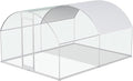 Chicken Coop Large Metal Chicken House Chicken Coops for More Than Chickens Poultry Cage with Waterproof Cover for Rabbits Duck Walk-in Chicken Run for Yard Chicken Pen