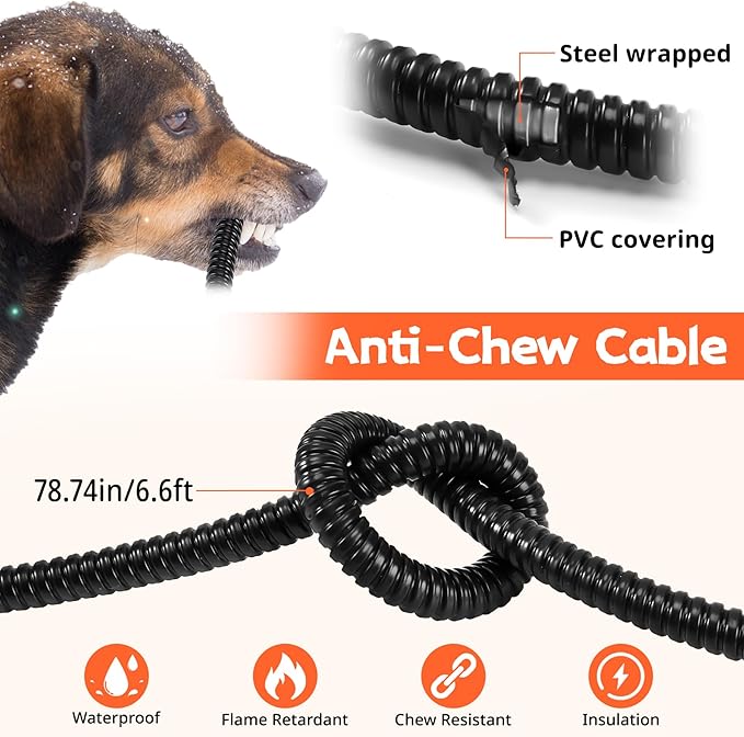 Heated Dog Water Bowl, Large Capacity 125oz Outdoor Heated Pet Bowl for Dog, Cat, Chicken and Squirrel, Thermal Bowl with Chew Resistant Power Cord, 35W