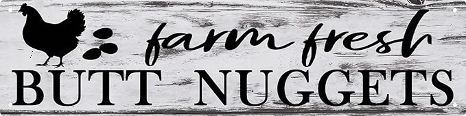 CSWLJS Chicken Coop Accessories Chicken Decor Farm House Decorations For Rustic Home Kitchen Signs Wall Decor Rustic Hen Farmhouse 4x16 In