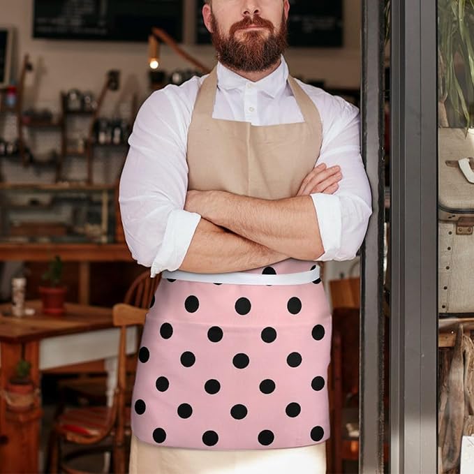 Server Waitress Waist Apron Cooking Kitchen Restaurant Aprons for Women Men