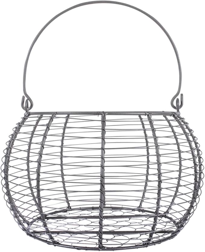 DII Vintage Wire Storage Baskets, Egg Basket Set, Rustic 3 Piece