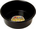 Little Giant® Plastic Utility Pan | Feed Pan | Durable & Versatile Livestock Feeding Bucket | Made in USA | 5 Quart | Black
