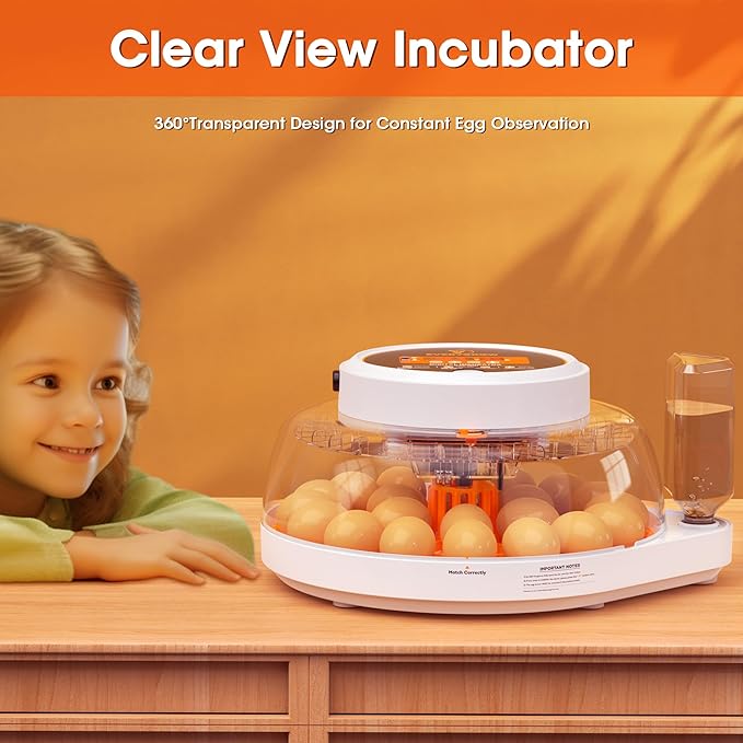 Incubators for Hatching Eggs, 22 Eggs Smart Incubator with Automatic Egg Turning and Humidity Control, Automatic Water Adding for Hatching Chicken, Duck, Quail Goose [2025 Upgrade]