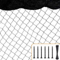 Bird Netting 50'x50' with 1" Square Mesh Bird Net Garden Nettings for Chicken Coop Roof, Poultry Netting Heavy Duty Nylon Net Aviary Nettings Deer Fence Hawk nets for Chicken Run