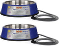 Farm Innovators Signature Series 3 Quart 40 Watt Electric Heated Pet Water Bowl with Stainless Steel Insert, Thermostatic Control, (2 Pack)