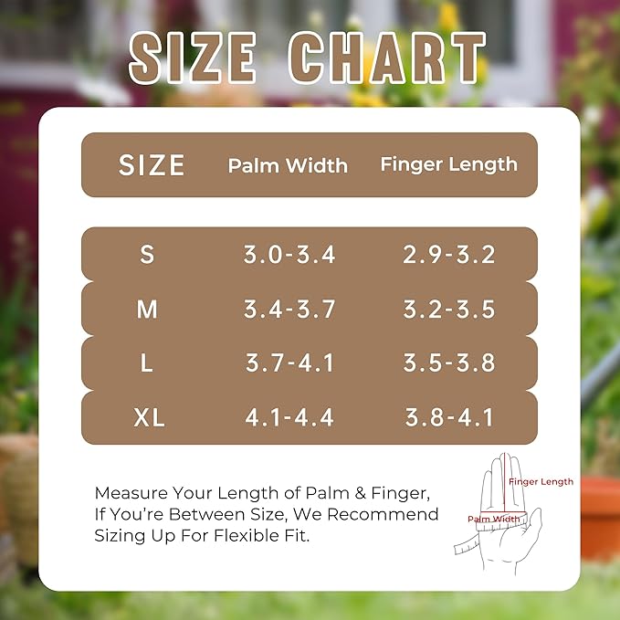 HANDLANDY Long Gardening Gloves for Men & Women, Pigskin Leather Rose Pruning Gloves, Breathable Thorn Proof Gauntlet Glove (Coffee Brown, XL)