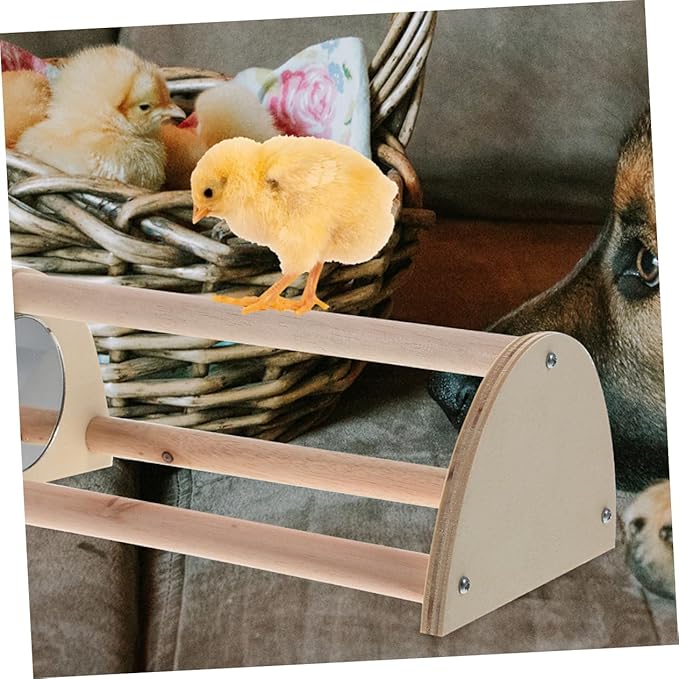 Yardwe Chick Roosting Bar for Brooder Wooden Perch for Chickens Encourages Active Growth Durable Chicken Stand for Coop for Enhanced Wellbeing