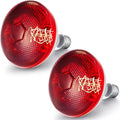 VIHOSE 2 Pack Infrared Heat Lamp for Chickens 150 Watt 120v Thickened Red Heat Lamp Bulbs for Food Service, Reptile, Pet, Bathroom, Light Therapy Use E26 Base