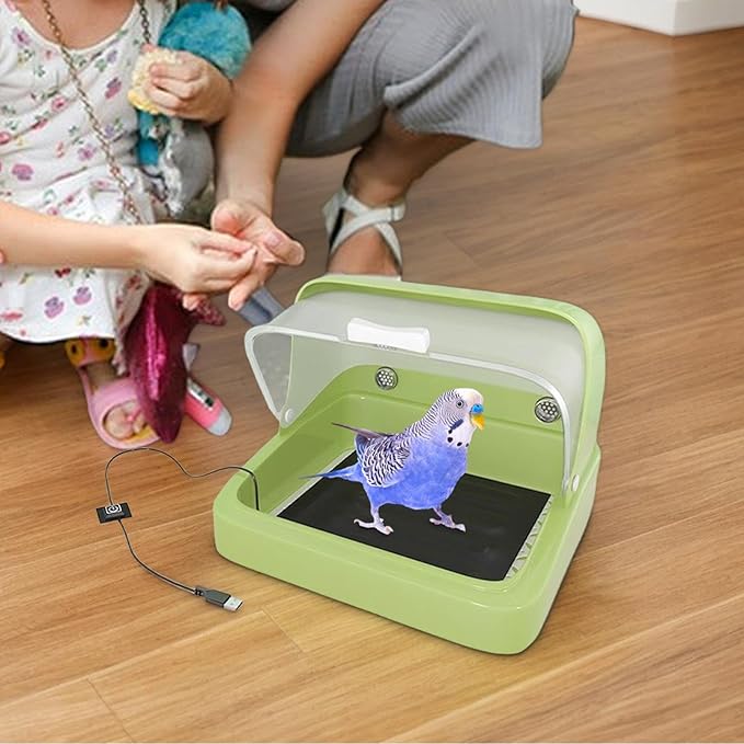 Chicken Brooder Box - Bird Incubator Brooding Box, Chick Warmer with Visual Nesting, 3 Temperature Heating Pad, Poultry Habitat Supplies, Parrots Ducklings Hatchery Equipment