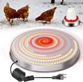Chicken Water Heater for Winter, Poultry Water Heater Base with Thermostat, 14 Inch for Plastic/Metal Poultry Waterer, 60W Thermostat Chicken Coop Water Heater with 9.8ft Power Cord
