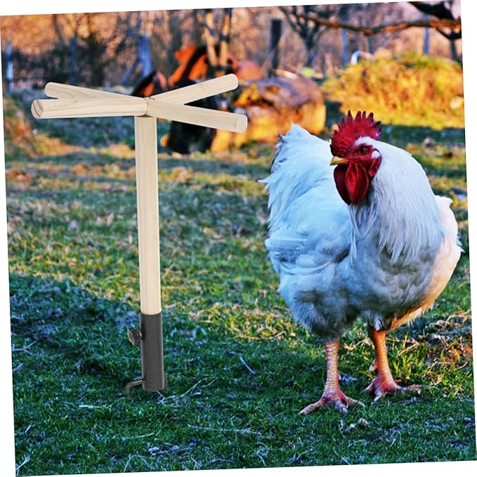 Chickens and Parrots Roosting Bar Wooden Bird Perch Stand Comfortable Chicken Coop Toy Multi-Functional
