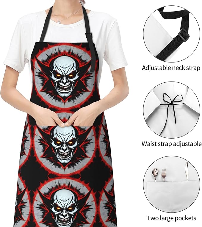 Multidimensional Space Heavy Duty Waterproof Apron with Pockets for AdultsResistant Grilling, Gardening, Painting