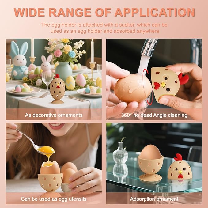 Silicone Egg Cleaner for Fresh Eggs, Vegetable and Fruit Scrubber Tool Reusable Cleaning Brush for Egg Washer (Bronze)