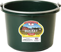 Little Giant® Plastic Animal Feed Bucket | Round Plastic Feed Bucket with Metal Handle | Made in USA | 5 Quarts (1, Green)