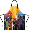 Apron Adjustable Waterproof with Two Deep Pockets Wowen men for Summer BBQ Pool Parties & Resorts