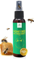 Honey Bee Attractant Spray - Bee Hive Lure for Gardens, Beehives, Flowers & Fruit Trees with Natural Lemongrass Oil Formula, Easy to Use for Beekeepers & Pollinator Support - 2 oz
