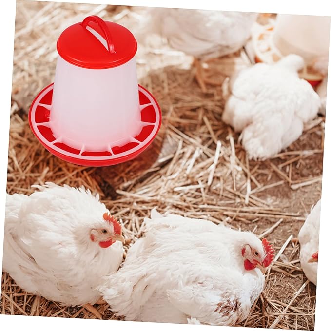 Milisten Hanging Chicken Feeder Waterer Capacity Poultry Food Container Durable Plastic Duck Chicken Feed Dispenser Efficient Feed Use Easy to Clean Versatile Coop Accessory
