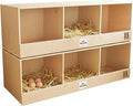 Rugged Ranch 2-Pack Triplex 36"x12"x12" Triple-Compartment Hen Nest Cubbies for 6 to 12 Hens - Wooden Chicken Coop Accessories for Interior Use, Furniture-Grade Wood, Easy Assembly