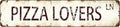 Vintage Pizza Metal Sign 4x16 Inch - Retro Tin Wall Art Plaque for Home Bar, Garage, Kitchen Decor - Gift for Pizza Lovers and Man Cave Enthusiasts