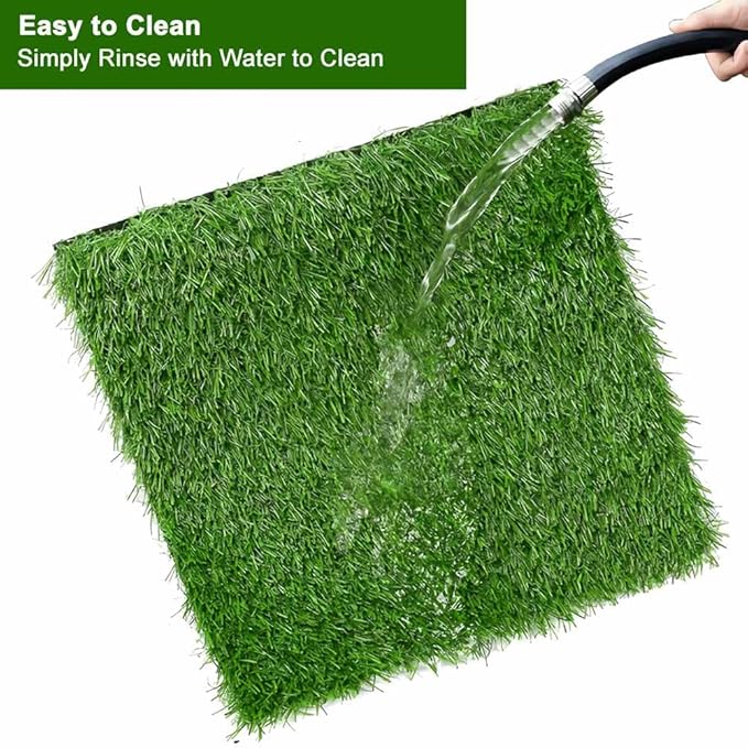 Washable Nesting Pads for Chicken Coop - 6 Pack 12"x12"x1.2" Chicken Laying Box Pads - Durable, Soft, Thick Artificial Grass Turf Mats for Nesting Boxes, Indoor/Outdoor Synthetic Bedding