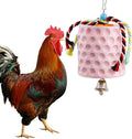 Oooct Large Chicken Chewing Toy, Chick Beak Grinding Calcium Stone with Bells, Chicken Coop Accessories, Cage Toys for Cockatiel Parakeet Parrot Budgies Rat Hamster Rabbit Bunny African Grey