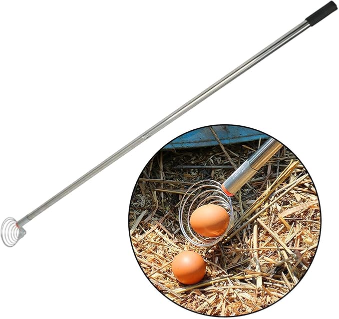 Peanut Picker Potato Picking Tool Multifunctional Stainless Steel Lightweight Elastic Mesh Flexible Egg Grabber Nut Gatherer