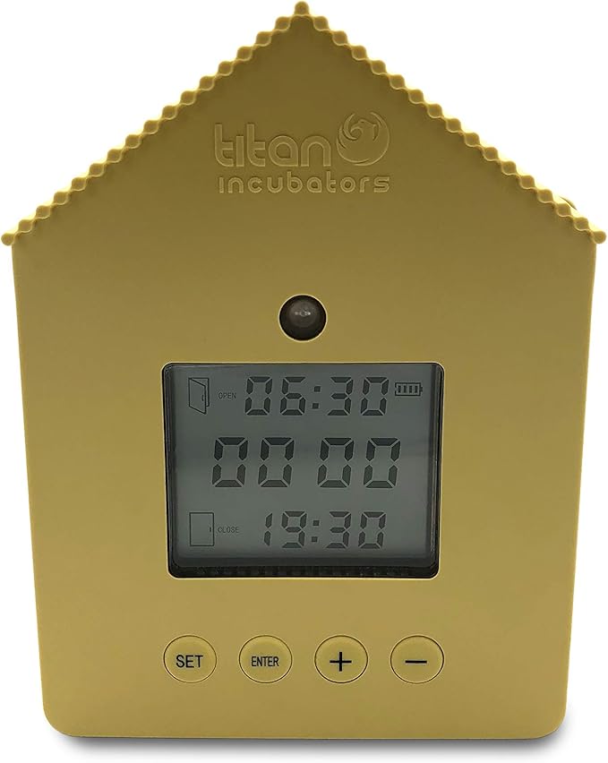 Automatic Chicken Door/Automatic Chicken Coop Door Opener with Light Sensor and Timer - Elite