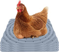 Lil'Clucker Washable Chicken Nesting Pads for Laying Eggs Nesting Pads for Chicken Coop Nesting Chickens Durable Chicken Bedding for Coop, Poultry Nest Box Pads for Chickens (Gray, 4-Pack)